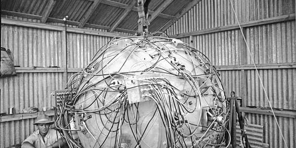 Das Gadget, die erste Atombombe, 1945